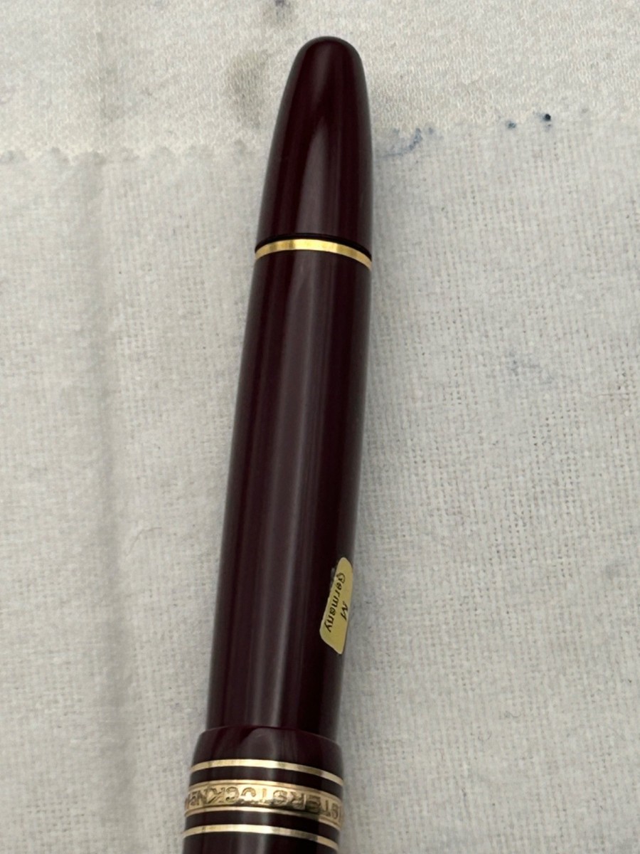 Montblanc LeGrand 146 Burgundy FP, 14K Medium Nib-Mint | eBay