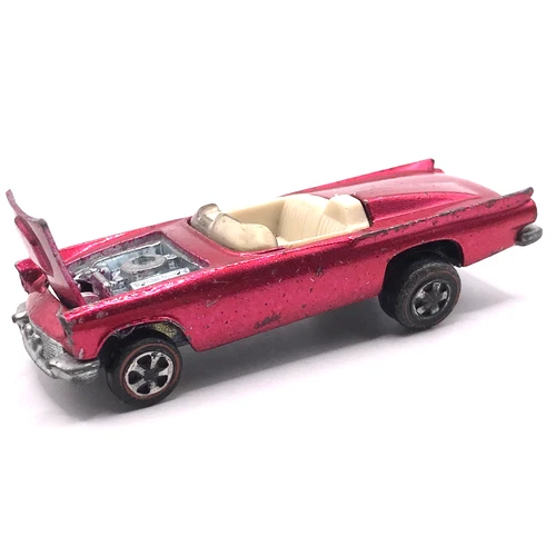Hot Wheels Redline Classic ’57 Bird 1968/69 Rose White Int. - Made In U.S.A.