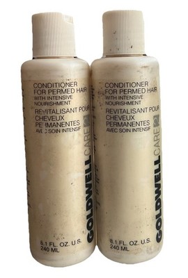 Goldwell Conditioner for permed hair 8.1oz Ea Lot Of 2 Blemished/damaged Bottle