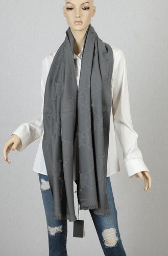 NEU GUCCI GG JACQUARD DOUBLE NEST GRAU JUMBO GG WOLLE SCHAL TUCH HALSTUCH - Bild 3 von 7