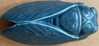 ROOKWOOD  blue Locust/Cicada wall pocket, #1636, 1922- 8 1/2"h