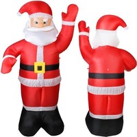 Aufblasbarer Weihnachtsmann 180Cm 🎅 Led Santa Claus IP44 Deko Mit GebläSe
