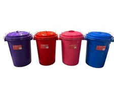 Red Gorilla 30L Bin With Clip Lid Blue-Purple-Pink-Red- Multipurpose - Feed Bin
