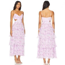 ASTR The Label Jaiden Dress in Lavender Floral - Size Medium