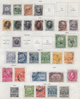 29 Peru Stamps from Quality Old Antique Album 1886 1900