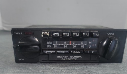 Mercedes Becker Europa cassette Vintage radio 595 Untested - Foto 4 di 4