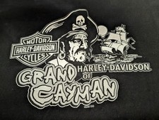 Harley Davidson Men's XL Vintage "Ride the Plank" Grand Cayman Black Sleeveless