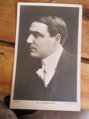 AMERIKANISCHER BÜHNENSCHAUSPIELER Mr Holbrook Blinn RPPC unbespielt um 1905/10 Rotary