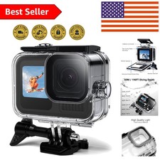 GoPro Waterproof Case for Hero 13/12/11/10/9 Black   60m Depth Dive Protection
