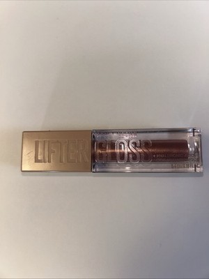 Maybelline Lifter Gloss, Hydrating Lip Gloss, Brass, Pink Neutral, 0.18 Ounce