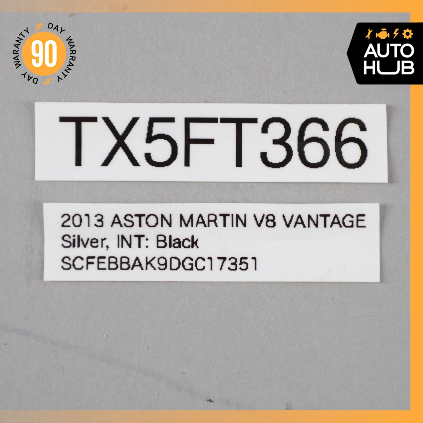 05-16 Aston Martin V8 Vantage DBS Manual Rear Left Side Axle CV Half Shaft OEM