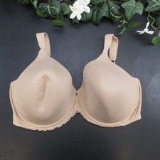 Playtex Bra Women  s Nude 42DD Underwire Padded Full Coverage Lace