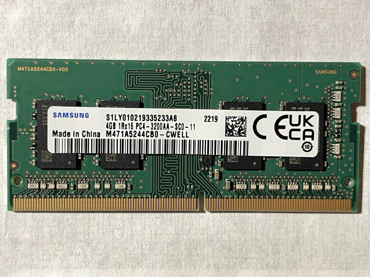 Samsung DDR4 SDRAM 4 GB Capacity per Module Memory (RAM) for sale
