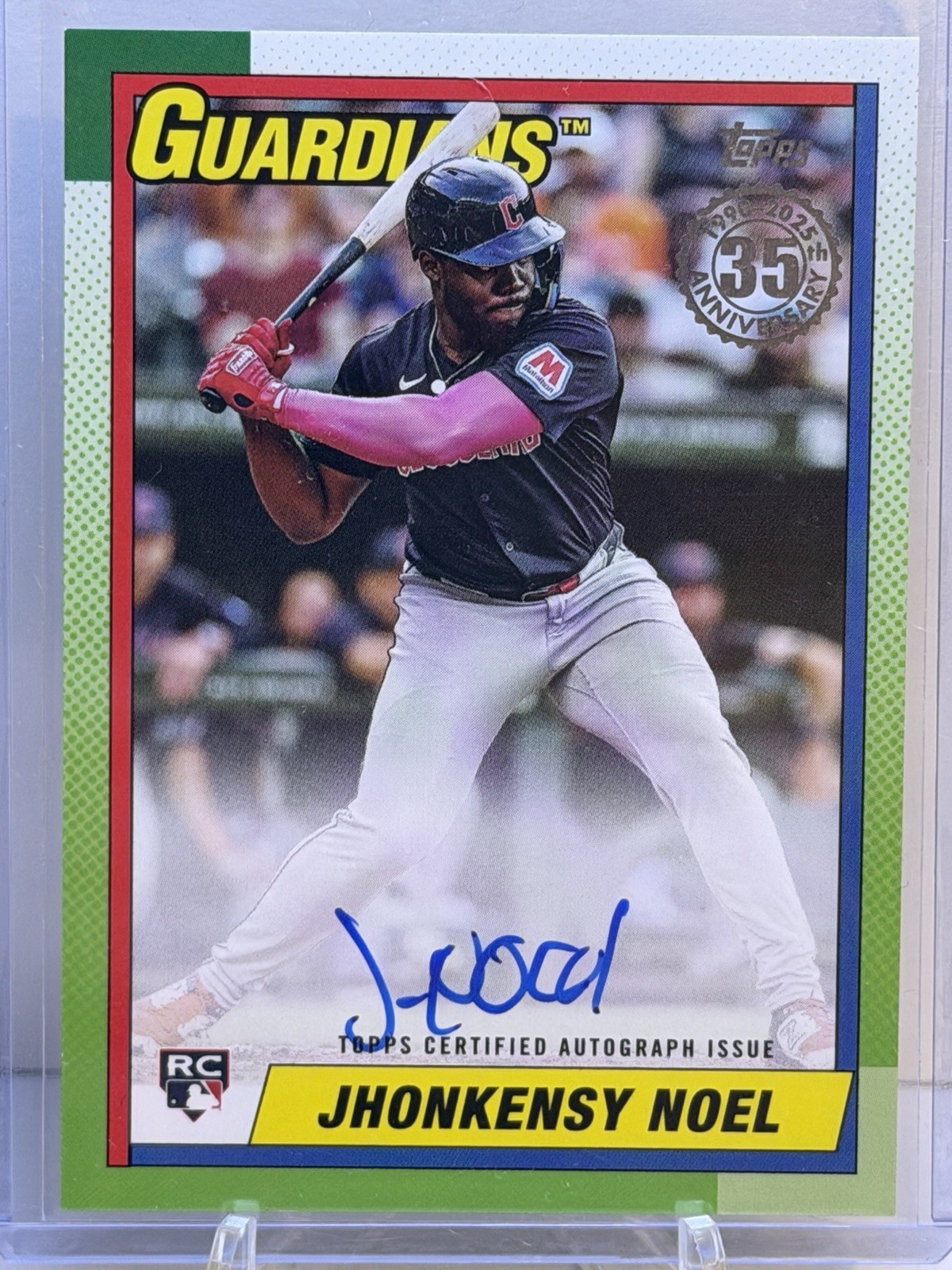 2025 Topps Series 1 - Jhonkensy Noel #90A-JN 1990 Topps On Card Auto Guardians