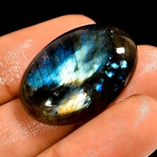 29.5 Ct Trendy Natural Labradorite Oval Shape Cabochon Loose Gemstone 27X18X6 mm