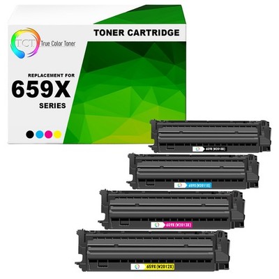 4PK TCT Premium 659X BCYM HY for Compatible HP LaserJet M856 Toner Cartridge