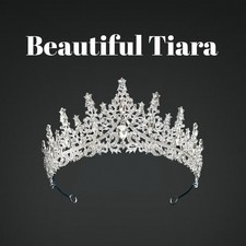 Beautiful Rhinestone Tiara for Brides Quinceanera Pageants Princess Queen  More