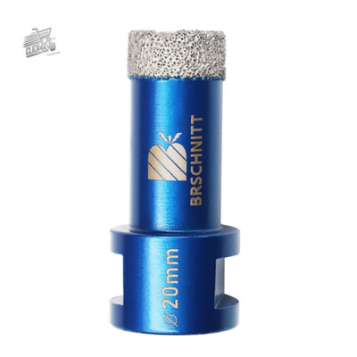 Diamond Tip 20mm M14 Vacuum Drill Brazed Porcelain Stoneware Marble Granite