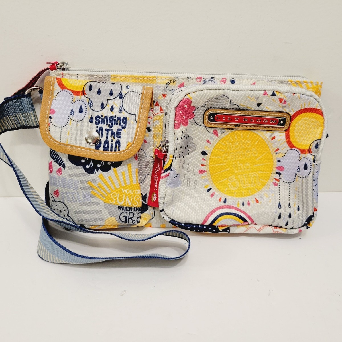 LILY BLOOM Singing In The Rain Backpack Multicolor Color Block Multi-Pockets Travel Bag - Lily Bloom – Lily  main image 3
