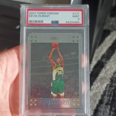 Topps 2007-08 Chrome Kevin Durant #131 Rookie Seattle Supersonics PSA 9