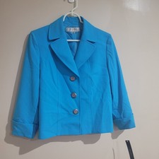 Blue Blazer Tahari Womes Size 6 With Buttons