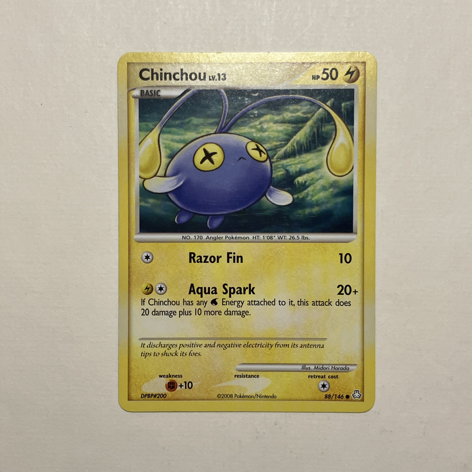 Pokémon TCG Chinchou (88) 88/146 Legends Awakened Normal LP