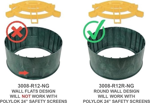 24" x 12" Septic Tank Riser w/Round Walls - Picture 7 of 7