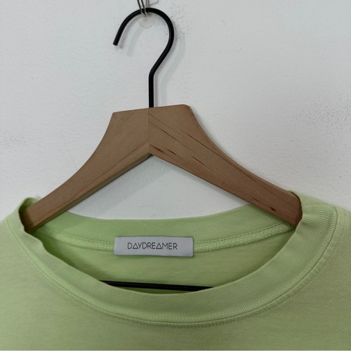 Daydreamer Def Leppard Crop Tee in Lime Green size Medium - Picture 6 of 8