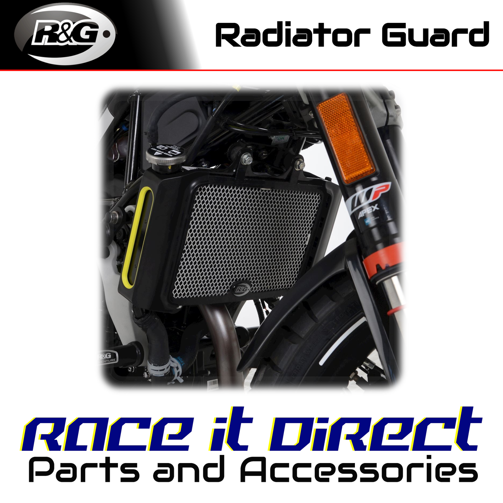 Aluminium Radiator Guard for Husqvarna 125 Svartpilen 2021-2023 Titanium R&G