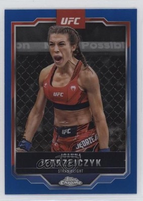 2025 Topps Chrome UFC Blue Refractor 79/150 Joanna Jedrzejczyk Jędrzejczyk 10ps