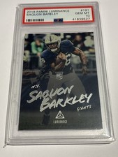?PSA 10?SAQUON BARKLEY 2018 Panini Luminance #191RC ROOKIE CARD Low Pop. rookie card picture