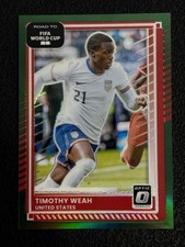 2025-26 Donruss Road to FIFA World Cup 26 Timothy Weah Green 3/5 #21 USA S1S