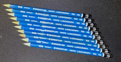 10 x STAEDTLER Bleistift Mars Lumograph  100 Härtegrad: HB