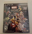 Playstation Ps3 Marvel vs Capcom 3 Fate of Two Worlds - No Manual - Tested