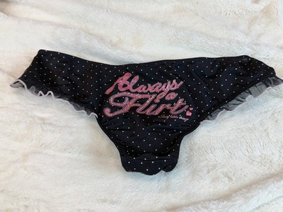Vintage Victoria's Secret SEXY LITTLE THINGS Always A Flirt Ruffle Bikini Panty