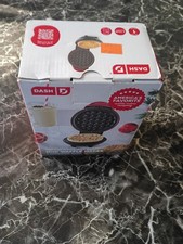 Dash Gingerbread Man Mini Waffle Maker Red Non-Stick 4" Cooking Surface 350 watt