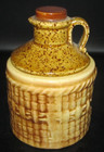 Rope Weave Pattern Jug Rare Pottery Jam Brown Cream Speckled # H5076 No Utensil — photo 4