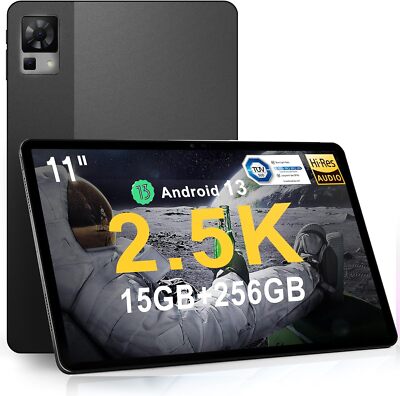 DOOGEE T30 Pro Tablet Android 13, 11 Zoll 2.5K Gaming Tablet 15GB+ 