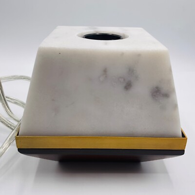 Threshold Uplight Lamp BASE ONLY Arcadia Collection Marble Walnut Replacement