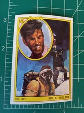 1971 AMERICANA MUNCHEN PARADE STICKER CARD GERMAN POP SIR EDMUND HILLARY
