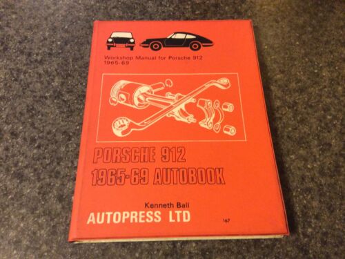 Porsche 912 Workshop Manual 1965-69 by Kenneth Ball 1972 - Afbeelding 1 van 12