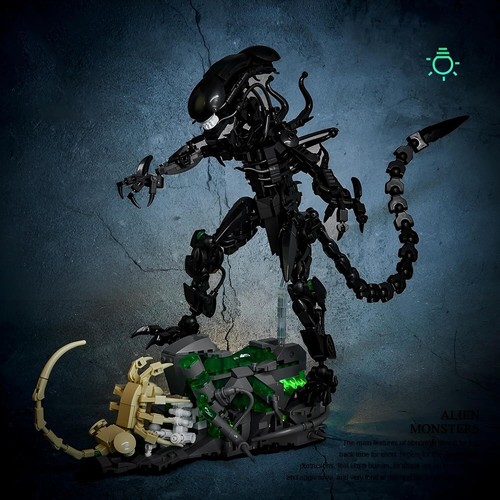 Xenomorph Mech Actionfiguren Bausets, Aliens Bausteine (882 Teile) - Bild 45 von 49