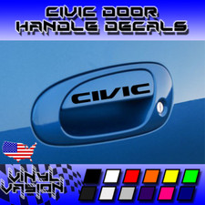 4x Door Decal Handle Civic 2001-2005 Honda Sticker Si Turbo Type S R Jdm