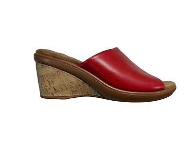 Walking Cradles Women's Shoes Red Lynn Leather Sandals Size M