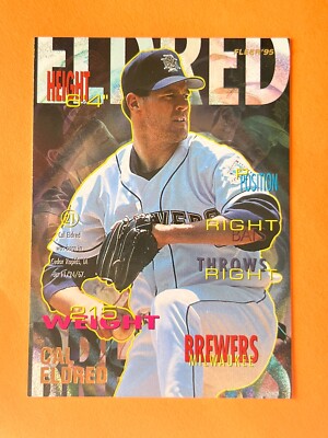 1995 Fleer Milwaukee Brewers Baseball Card #177 Cal Eldred