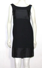 Geoffrey Beene mod wool little black dress 