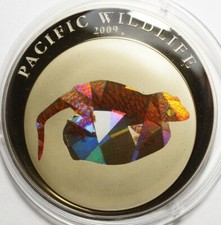 PALAU : 1 DOLLAR ARGENT (?) 2009 LEZARD GECKO