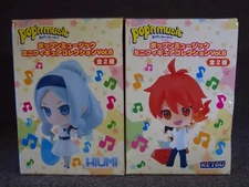 Pop'n Music Mini Figure Pugyutto Collection Vol. 6 RETSU & HIUMI Set GAME JAPAN
