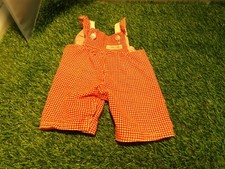 COLECO CABBAGE PATCH KIDS RED OVERALLS FOR GIRLS