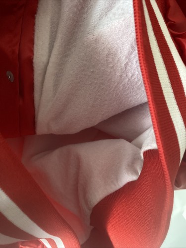 VTG Marine Bulldogs Red Cardinal Bomber Jacket Insulated Warm 1989 Men's Sz XL - Picture 7 of 7